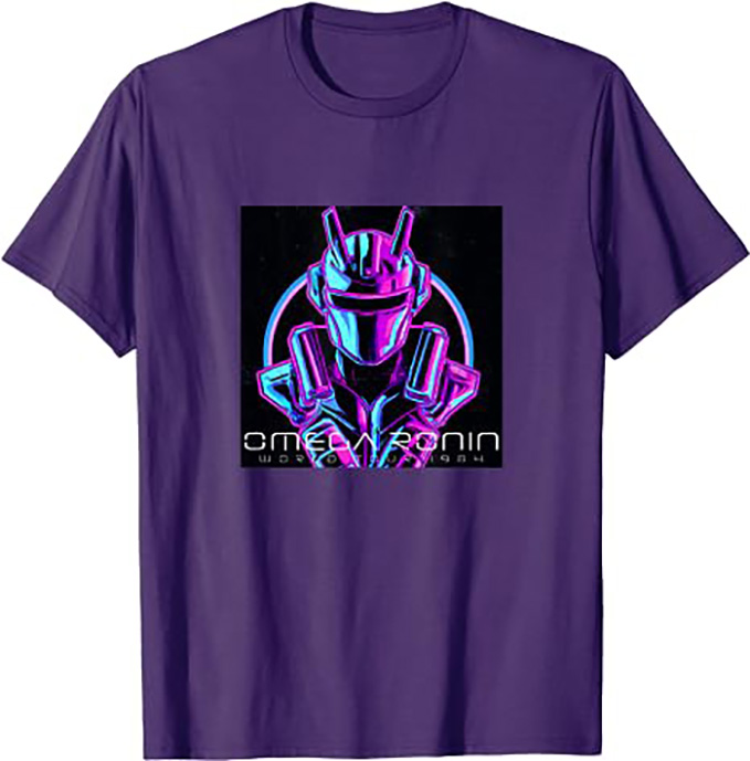 Omega Ronin “World Tour 1984” Synthwave Robot T-Shirt