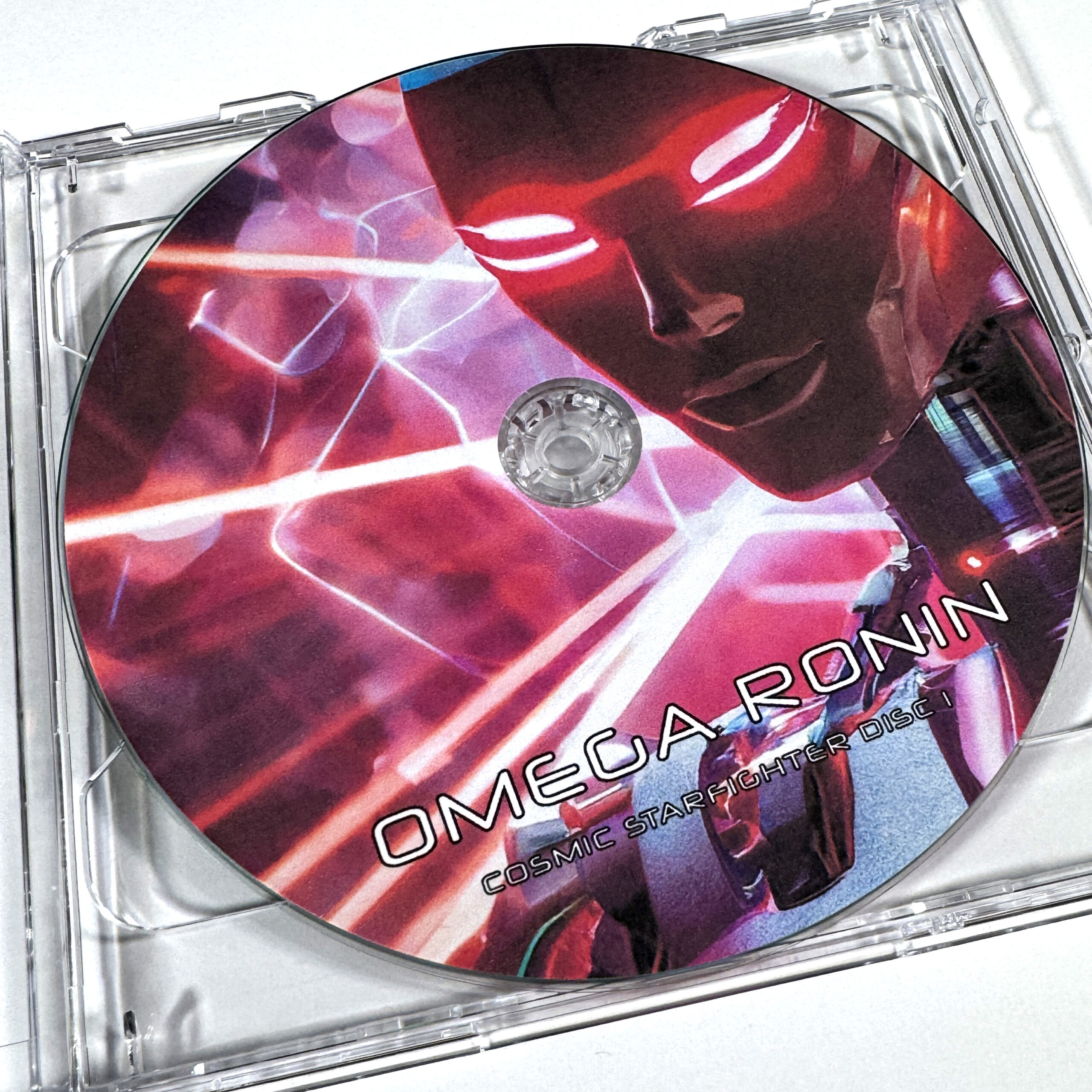 Omega Ronin: Cosmic Starfighter 2-CD Set Closeup CD-R