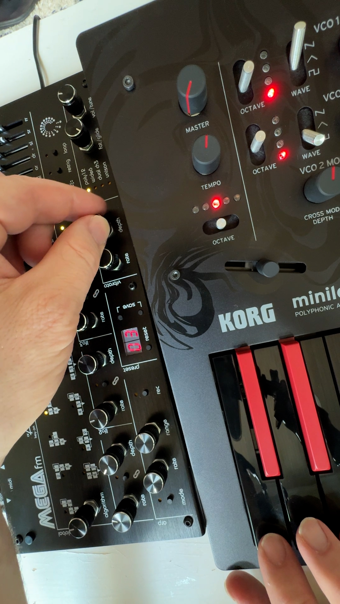 7/29/26 Omega Ronin - Mega FM and Korg Minilogue